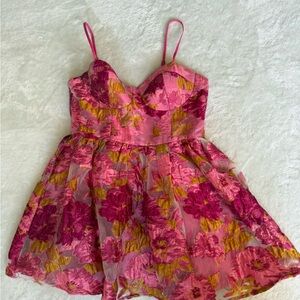 Women’s Floral Pink Brailey Mini Dress